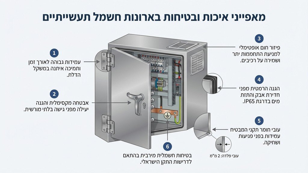 נוצר על ידי מודל בינה מלאכותית Gemini Pro ייצור ארונות חשמל מפלדה לפי תקן מחמיר