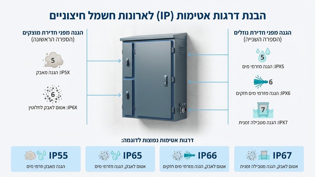 ארון חשמל מתכת מוגן מים
