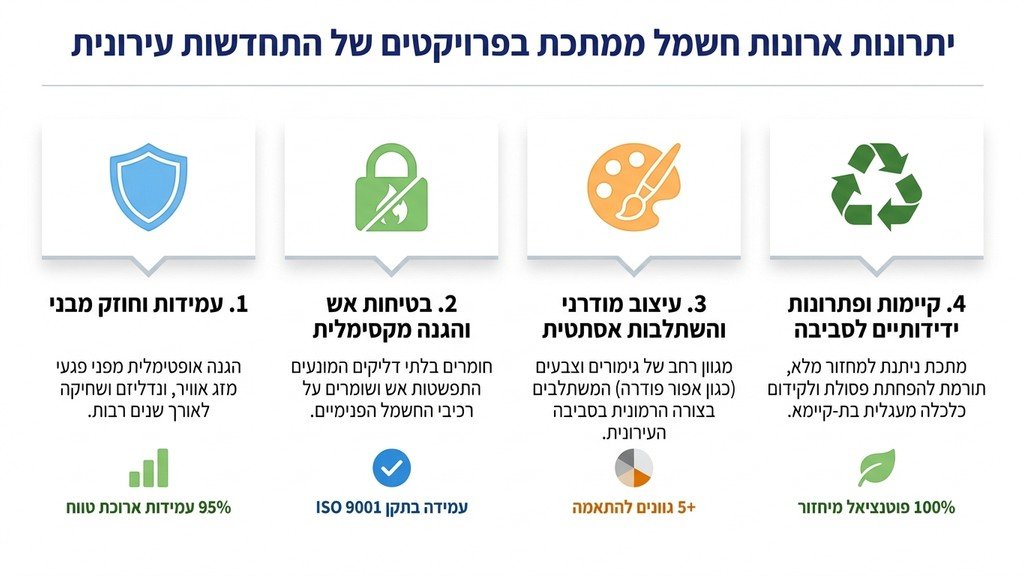 ארון חשמל ממתכת מותקן בבניין מגורים מודרני