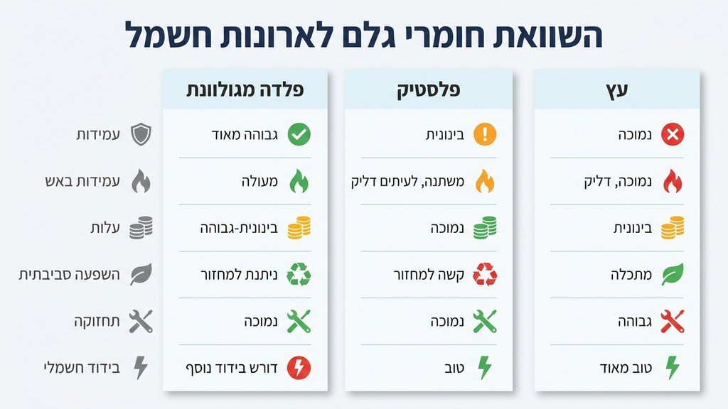 תהליך ייצור ארונות תשתית מפלדה במפעל מקצועי