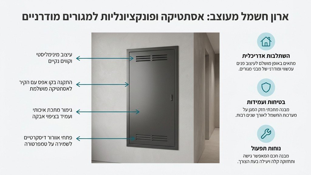 התקנת ארונות חשמל ממתכת בנצרת בבניין מגורים