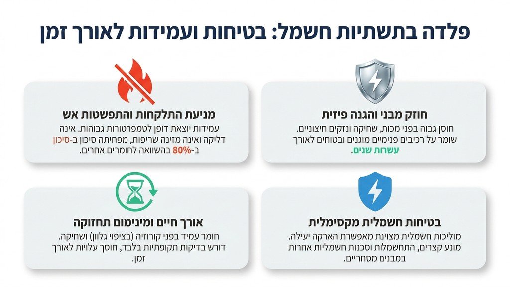 ארון חשמל ממתכת מותקן בבניין משרדים