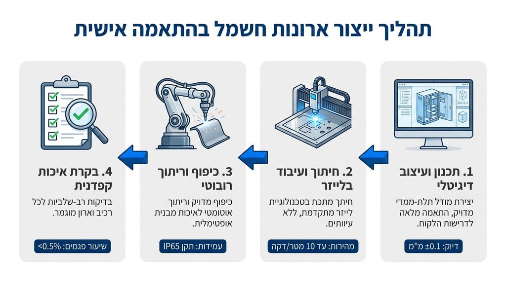 ייצור ארון חשמל בהתאמה אישית ממתכת