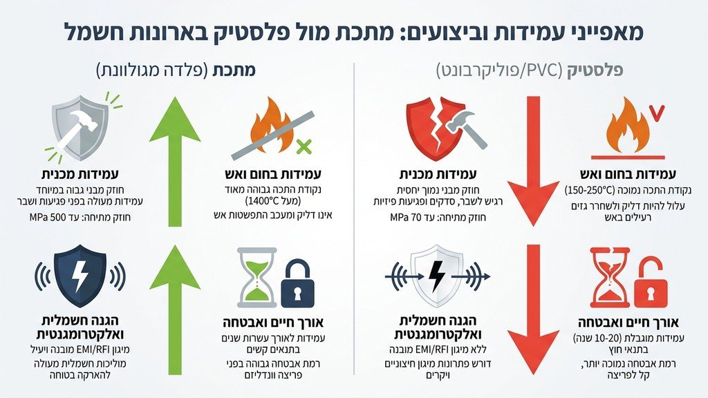 חומרי גלם לייצור ארונות חשמל מפלדה