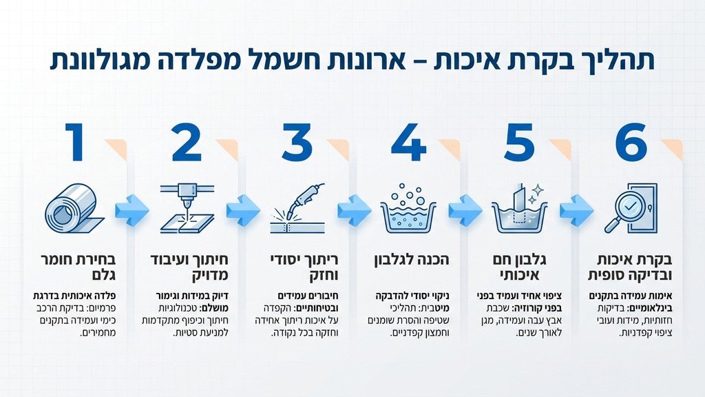 תהליך ייצור פלדה עבור ארונות חשמל של היחידה לארונות חשמל מפלדה