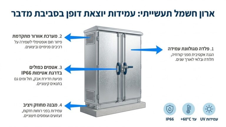 ארון חשמל ממתכת עמיד לתנאי חוץ מבית היחידה לארונות חשמל מפלדה